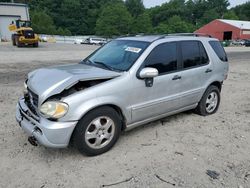 Mercedes-Benz salvage cars for sale: 2002 Mercedes-Benz ML 320