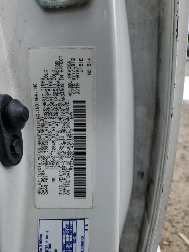 2004 Toyota Sienna xle