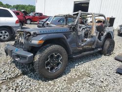 Jeep Wrangler salvage cars for sale: 2021 Jeep Wrangler Unlimited Rubicon 4XE