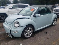 Volkswagen salvage cars for sale: 2005 Volkswagen New Beetle GLS