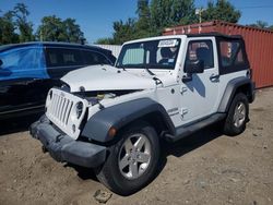 Jeep Wrangler salvage cars for sale: 2015 Jeep Wrangler Sport