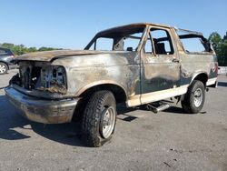 Ford Bronco salvage cars for sale: 1993 Ford Bronco U100