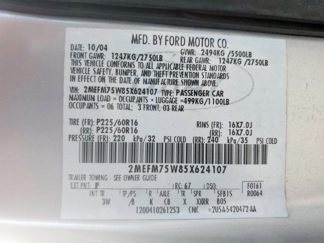 2005 Mercury Grand Marquis ls