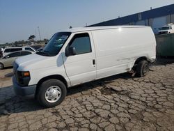 Salvage trucks for sale at Woodhaven, MI auction: 2011 Ford Econoline E250 Van
