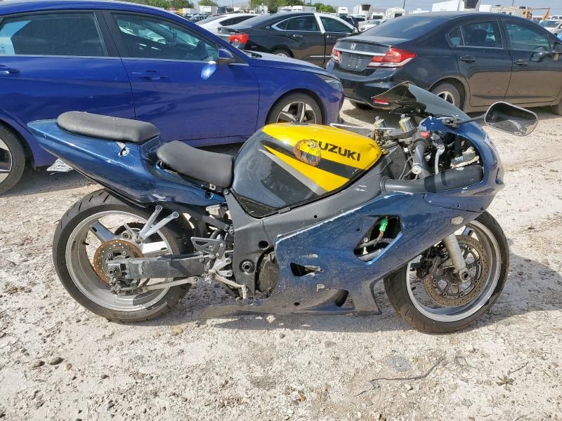 Salvage motorcycles for sale at Mercedes, TX auction: 2002 Suzuki GSX-R600