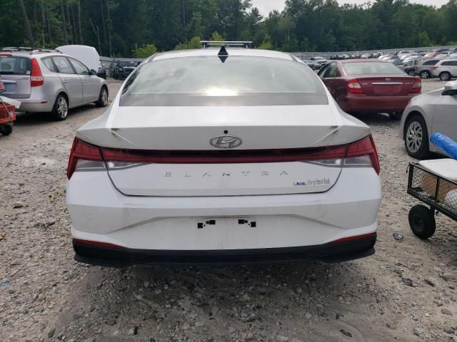 2021 Hyundai Elantra Blue