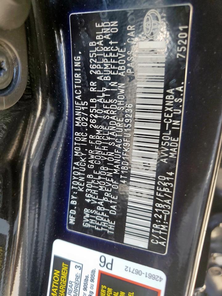 2015 Toyota Camry Hybrid