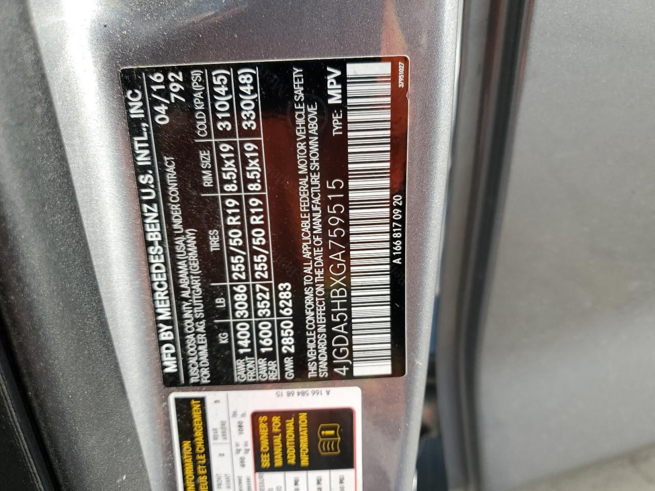 2016 Mercedes-Benz Gle 350 4matic