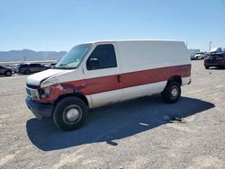 Salvage trucks for sale at Anthony, TX auction: 2001 Ford Econoline E250 Van