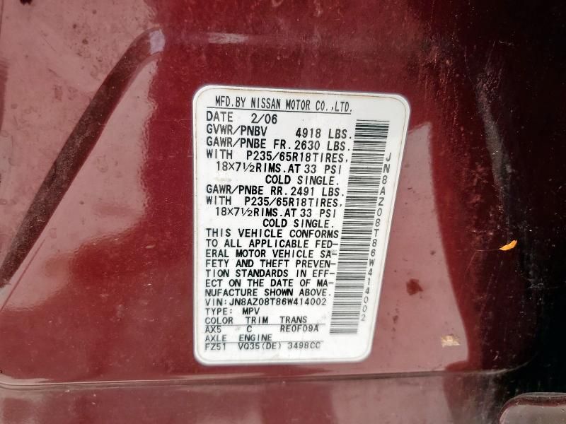 2006 Nissan Murano sl