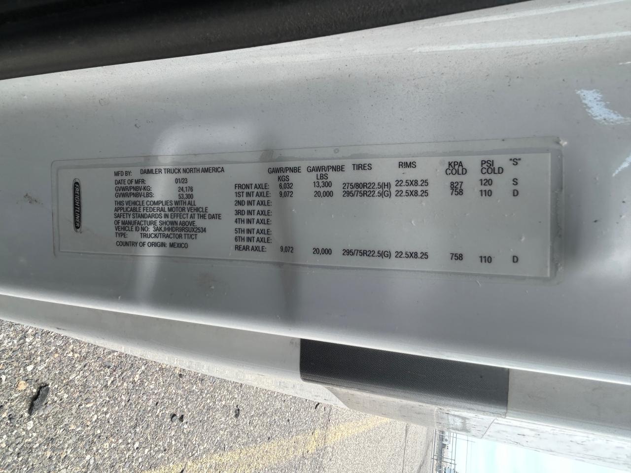 2024 Freigliner 2024 Freightliner Cascadia 126 Semi Truck