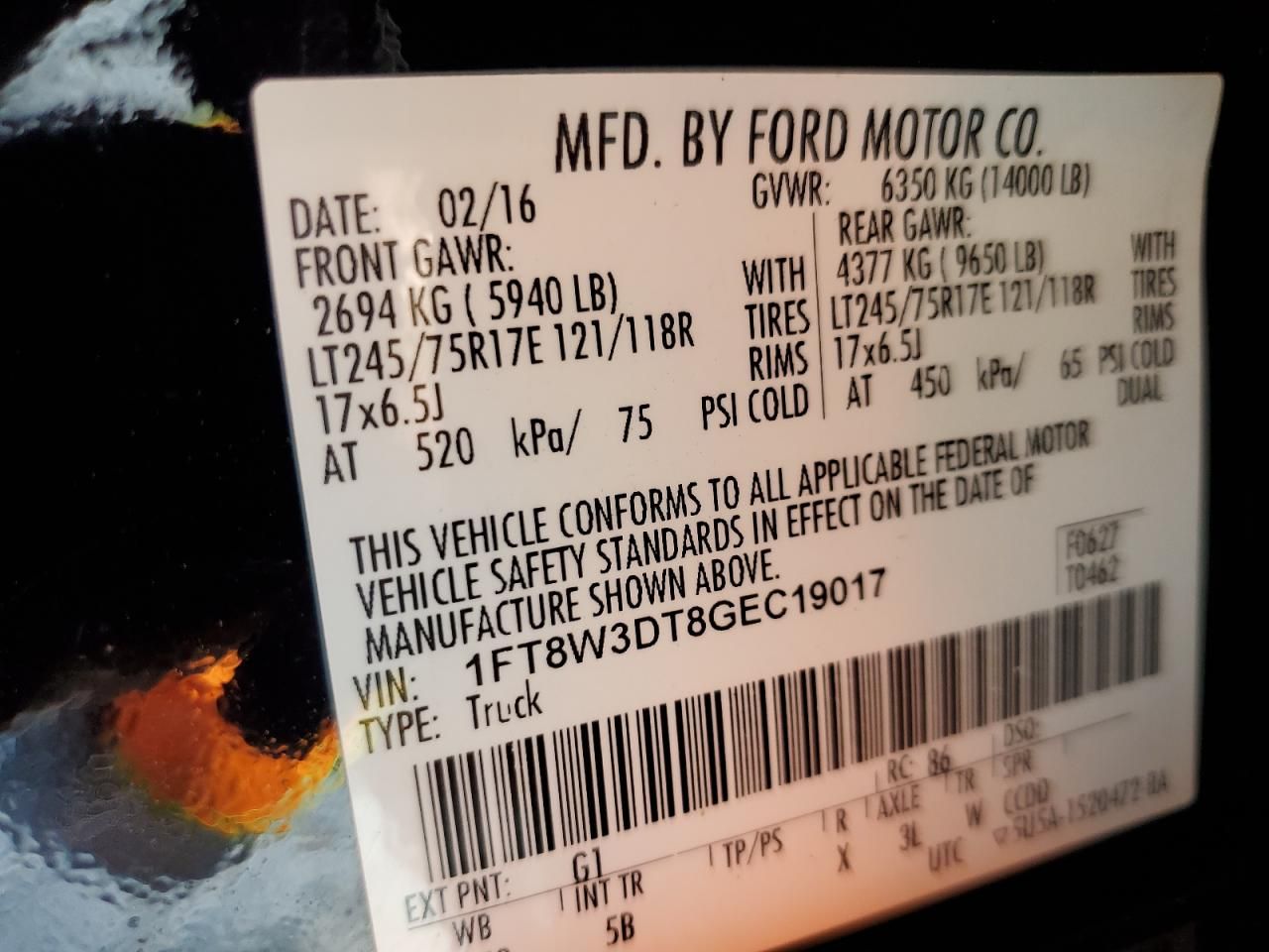 2016 Ford F350 Super Duty