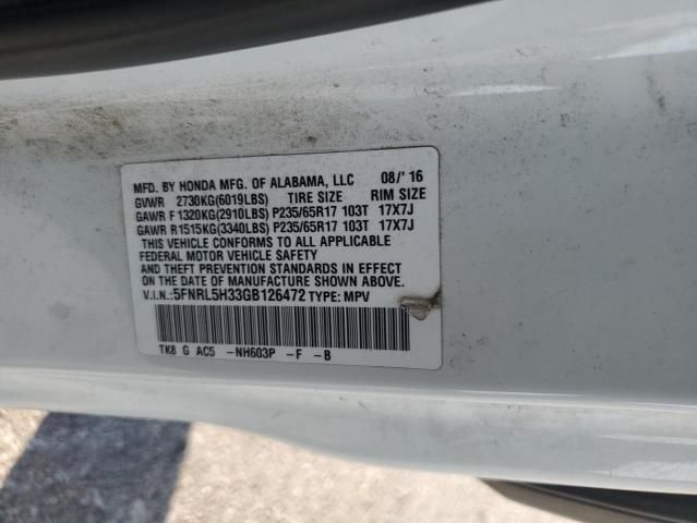 2016 Honda Odyssey SE
