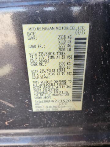 2015 Nissan Murano s