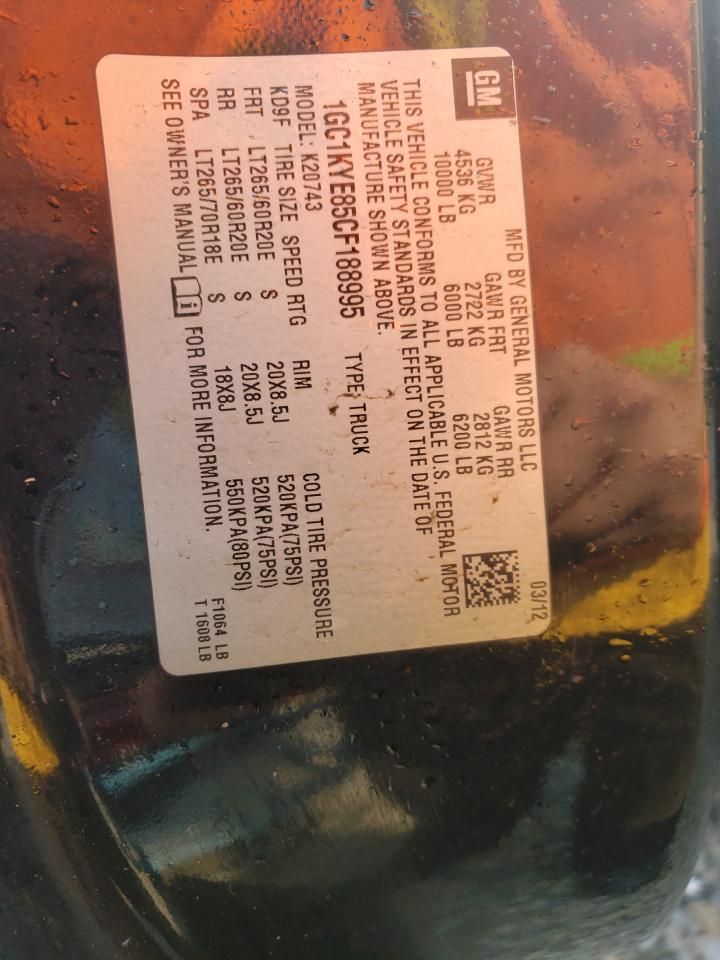 2012 Chevrolet Silverado K2500 Heavy Duty LTZ