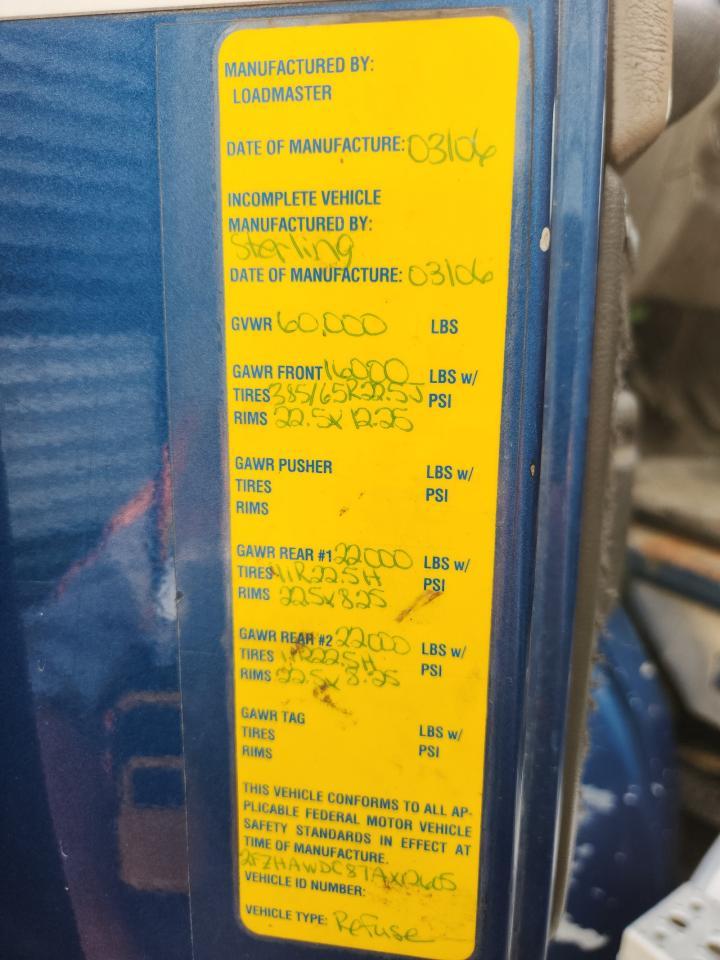 2007 Sterling 8500 Refuse Truck