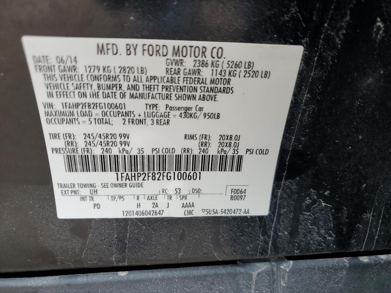 2015 Ford Taurus Limited