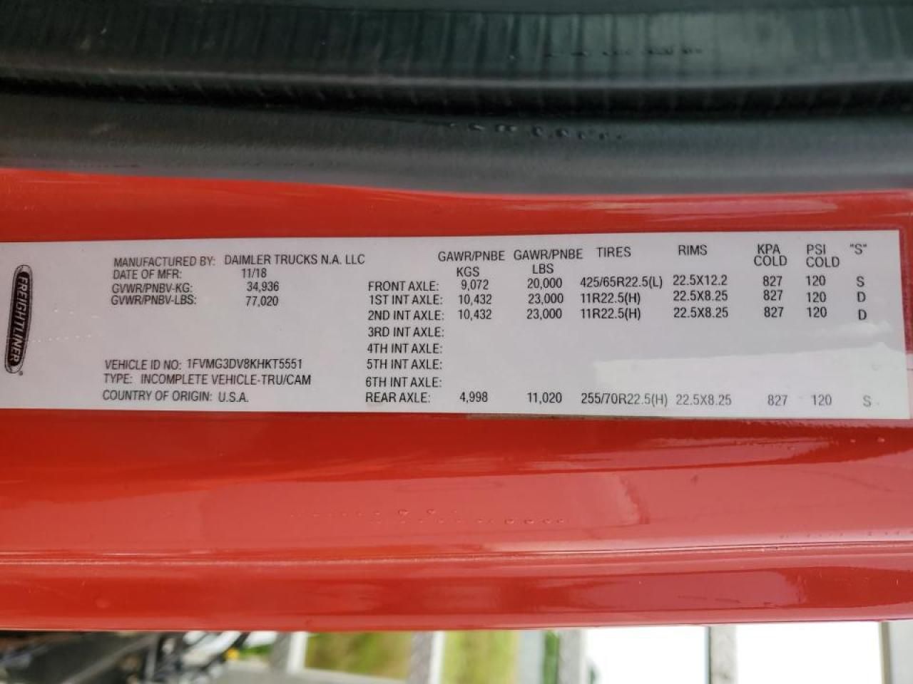 2019 Freightliner 114SD Crane Truck