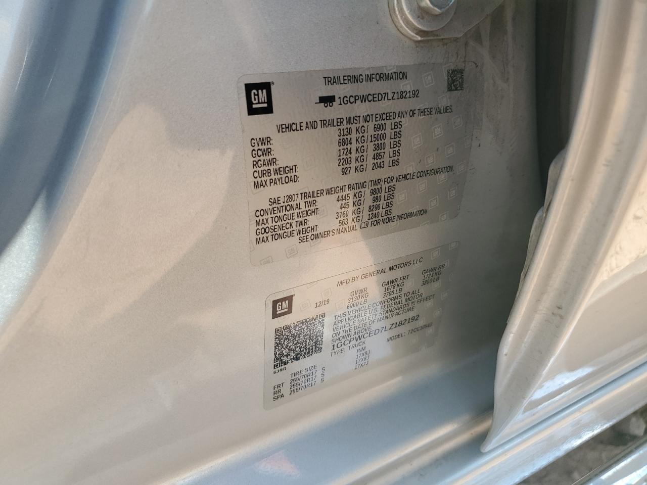 2020 Chevrolet Silverado C1500 lt