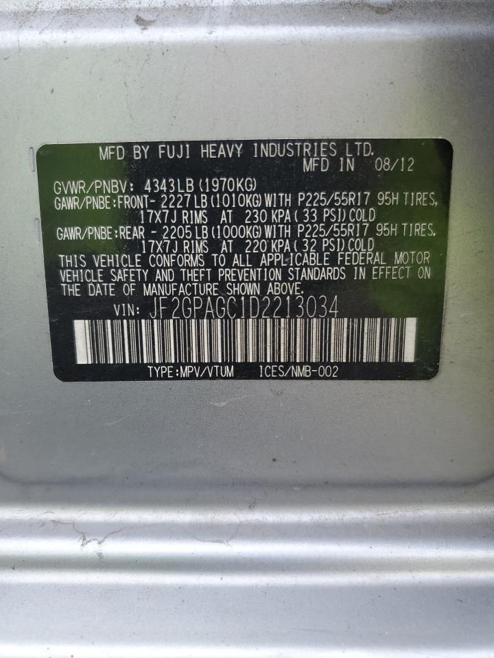 2013 Subaru Xv Crosstrek 2.0 Limited