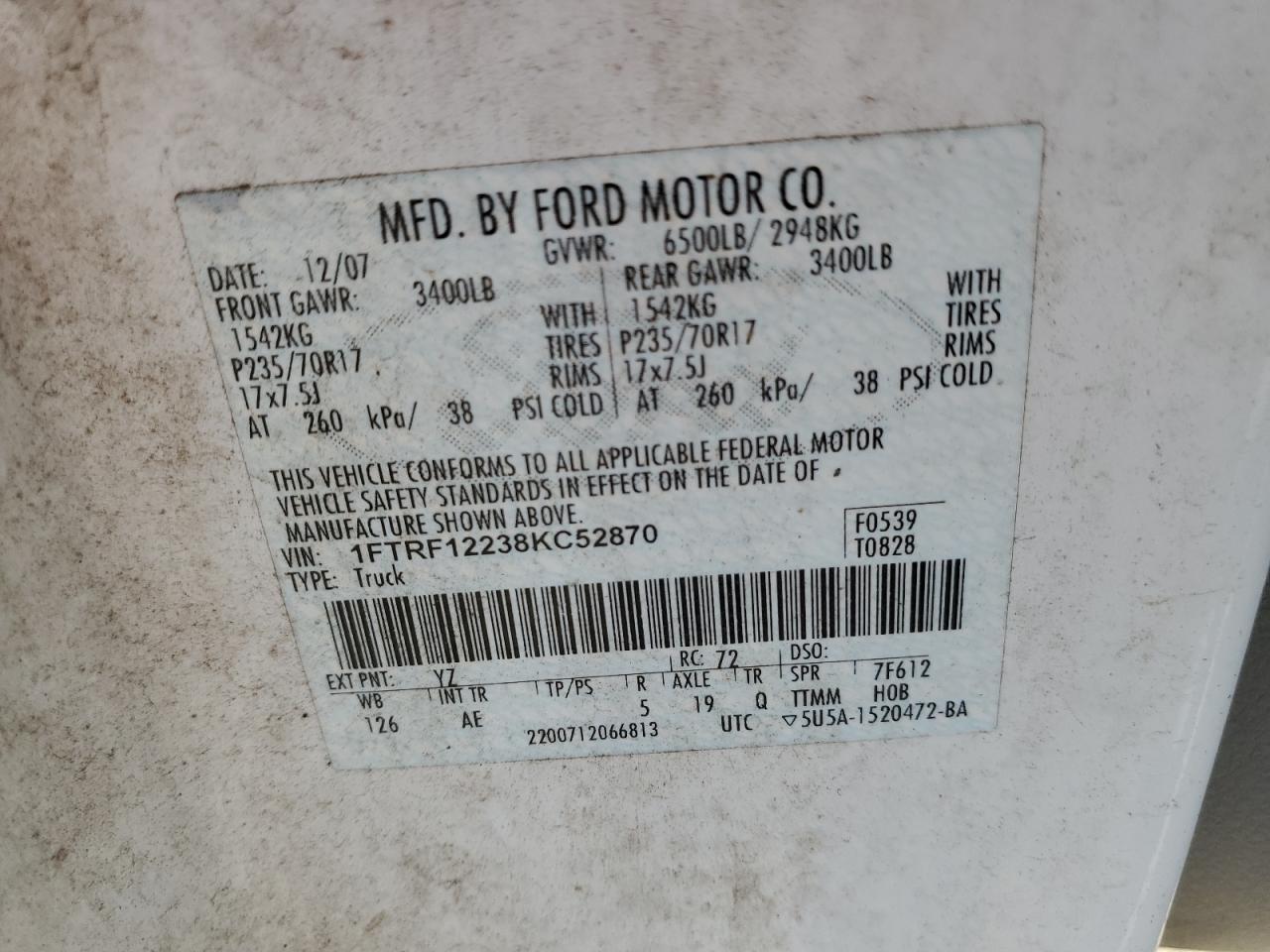 2008 Ford F150