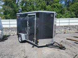 Salvage trucks for sale at Assonet, MA auction: 2022 WEL 2022 American Cargo GRP INC Enclosed Cargo Trailer