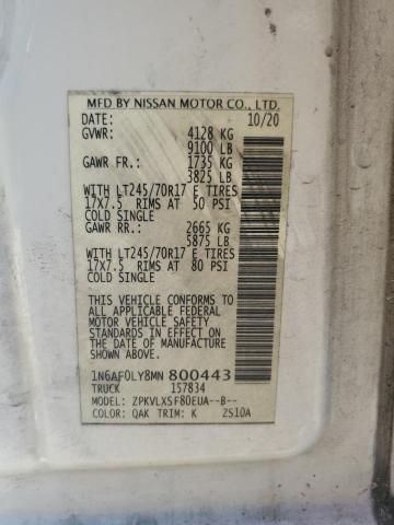 2021 Nissan NV 2500 SV