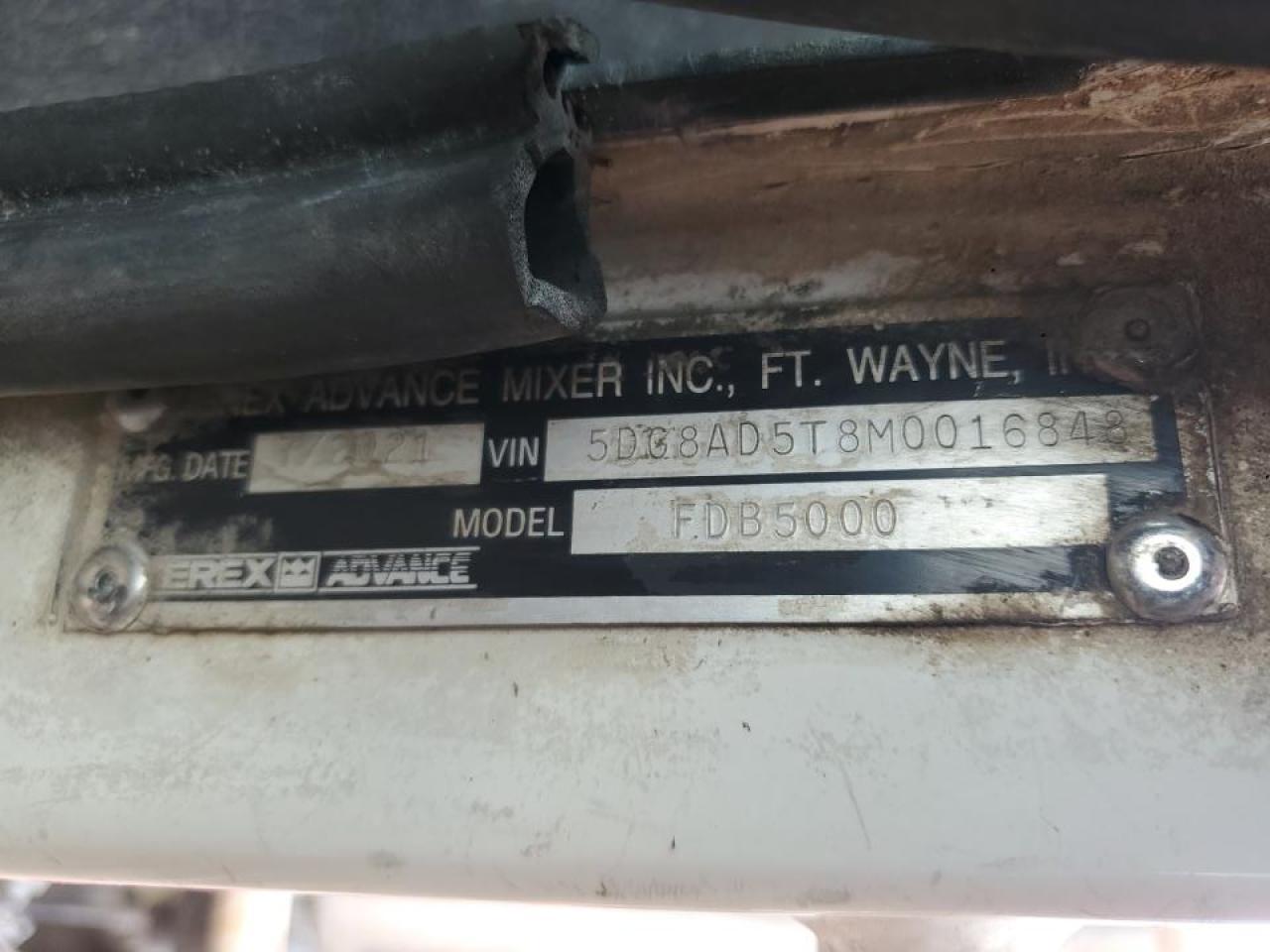 2021 Terex / Terex Advance 2021 Terex Advance Mixer FDB5000 Ready MIX Truck
