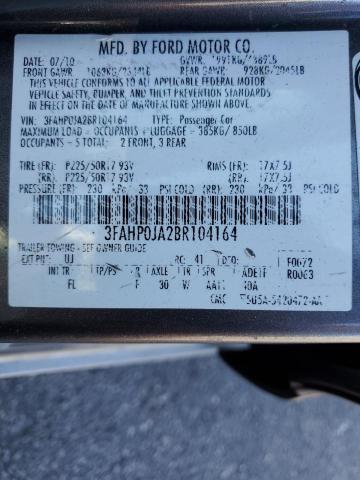 2011 Ford Fusion sel