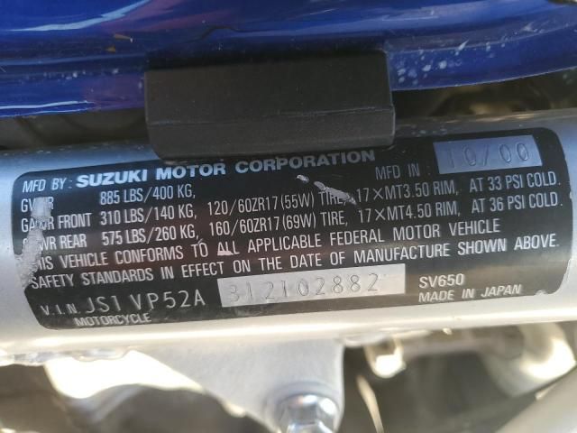 2001 Suzuki SV650 S