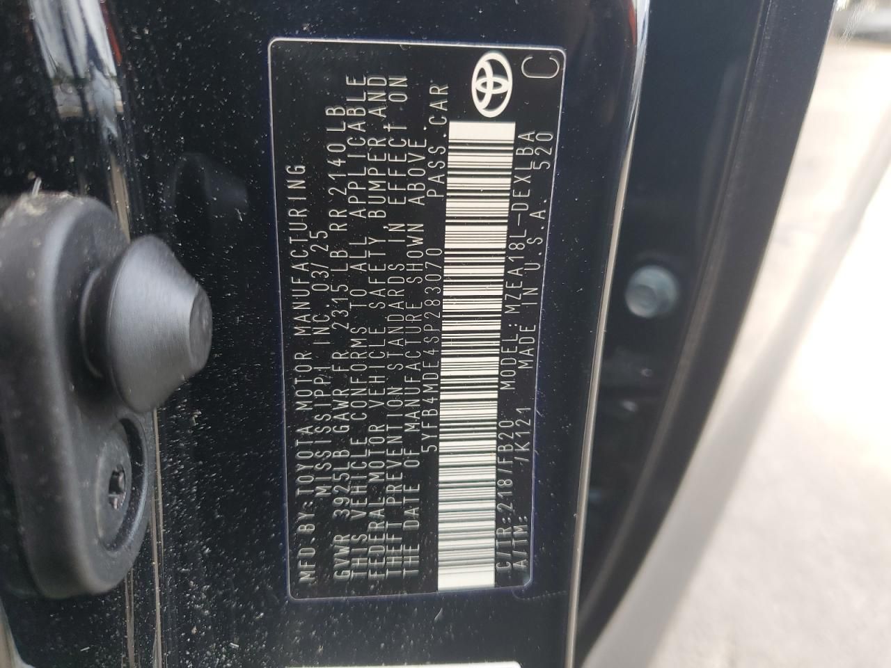 2025 Toyota Corolla le