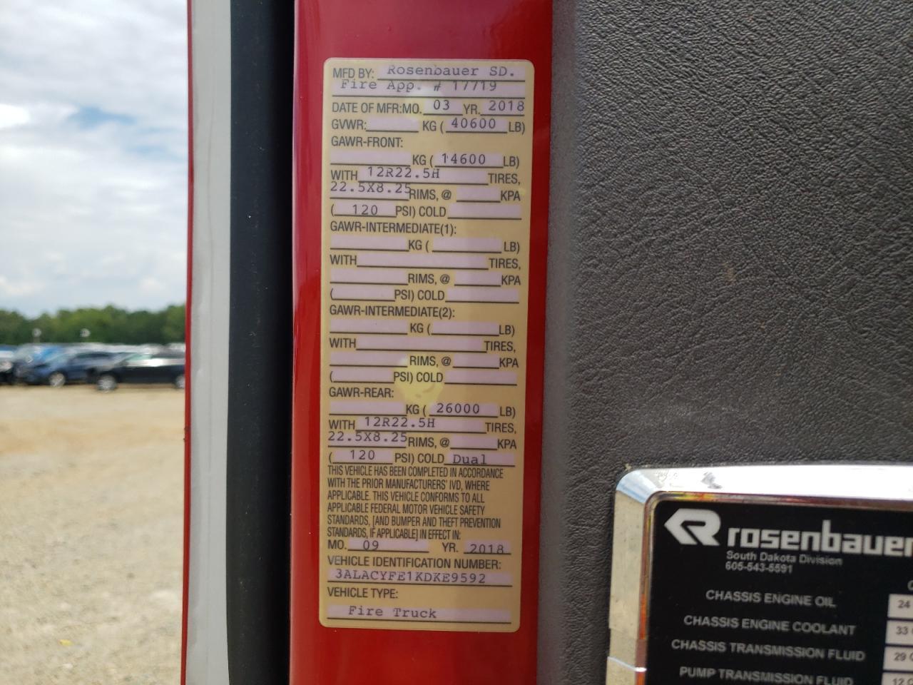 2019 Freightliner Business Class M2 Pumper Fire Truck