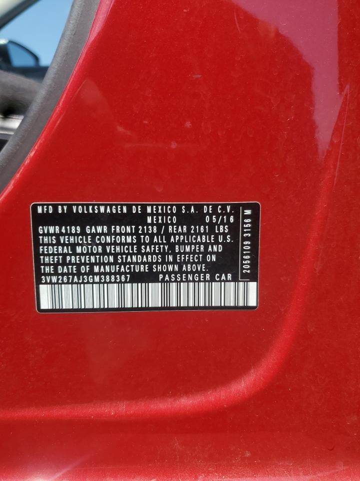 2016 Volkswagen Jetta s