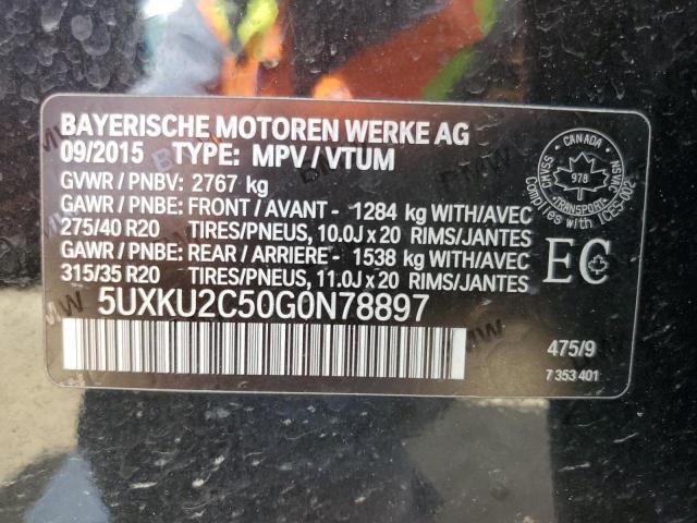 2016 BMW X6 Xdrive35i