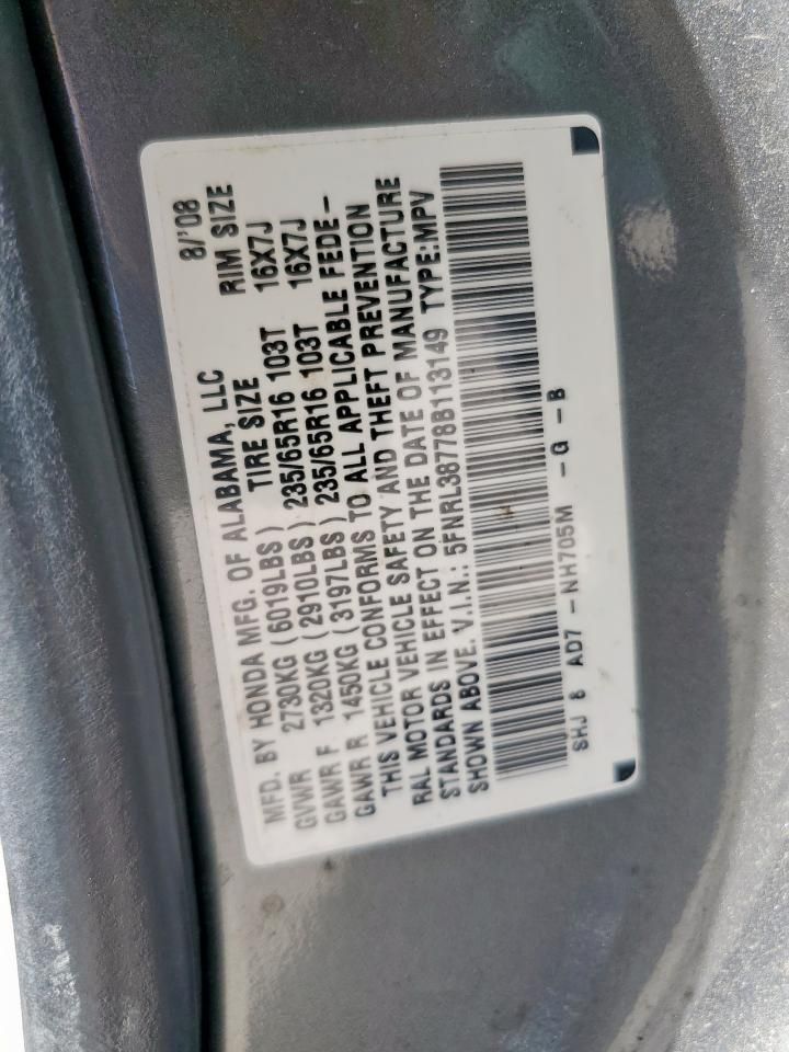 2008 Honda Odyssey exl