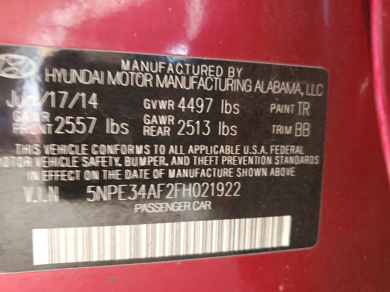 2015 Hyundai Sonata Sport