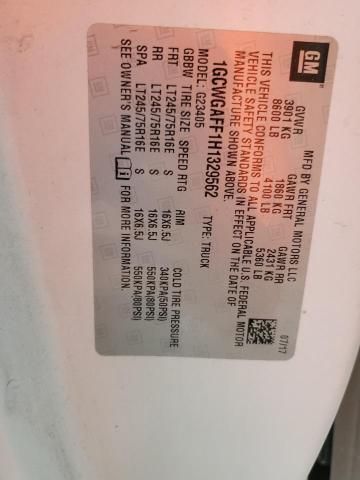 2017 Chev Express Cargo 2500 1