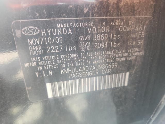 2010 Hyundai Elantra Blue