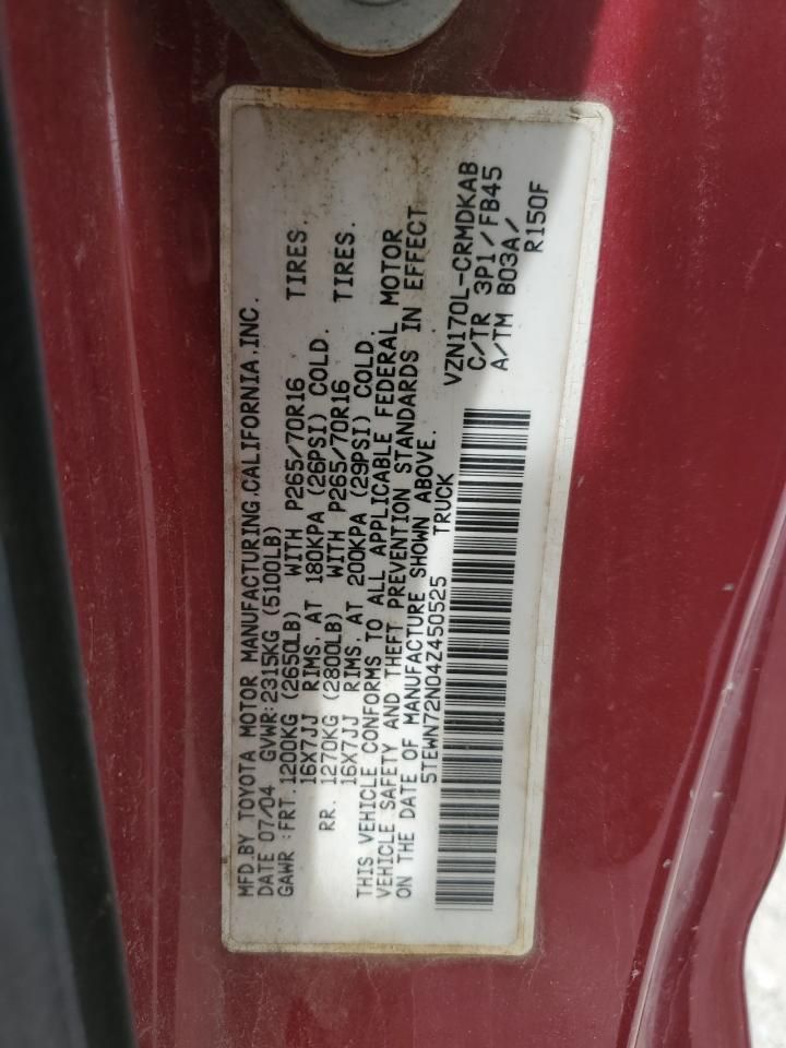 2004 Toyota Tacoma Xtracab