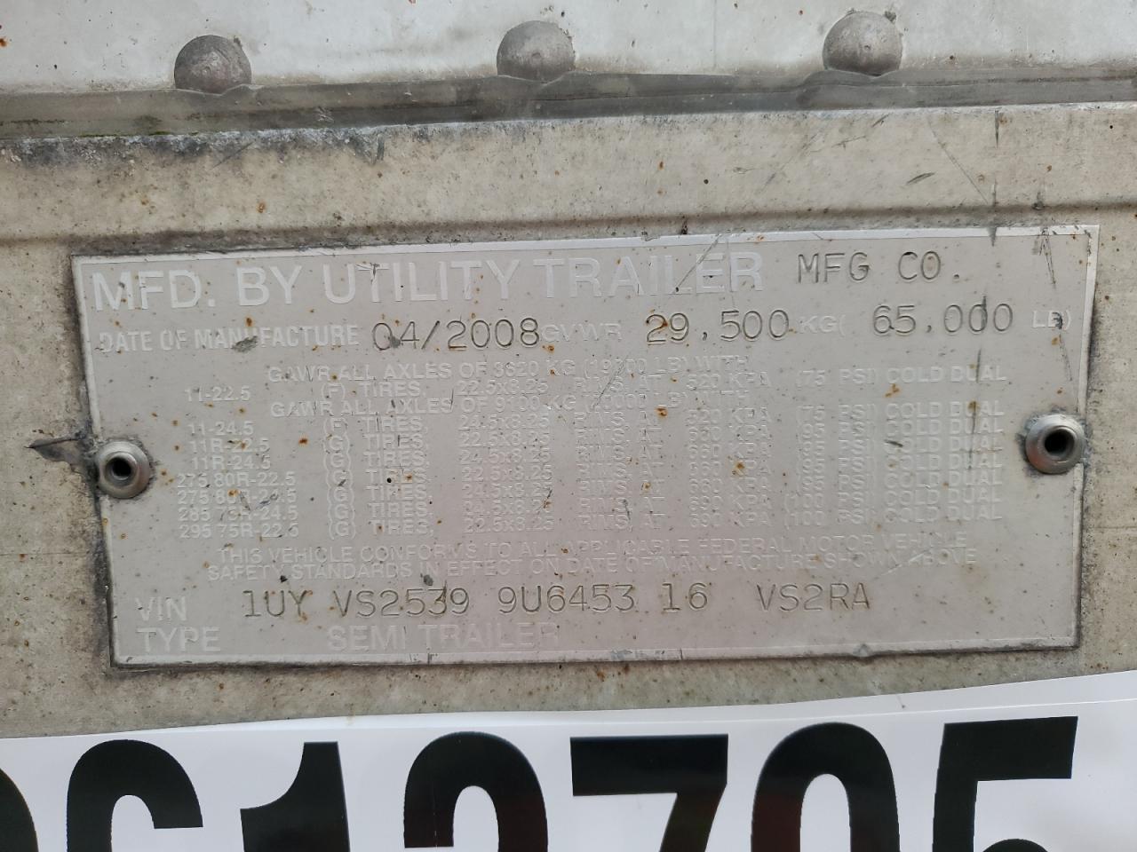 2009 Utility VS2RA