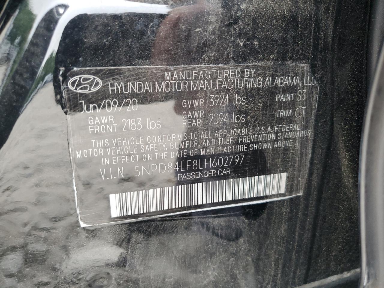 2020 Hyundai Elantra sel