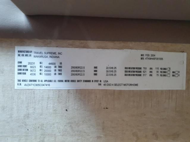 2005 Spartan Motors Motorhome 4VZ