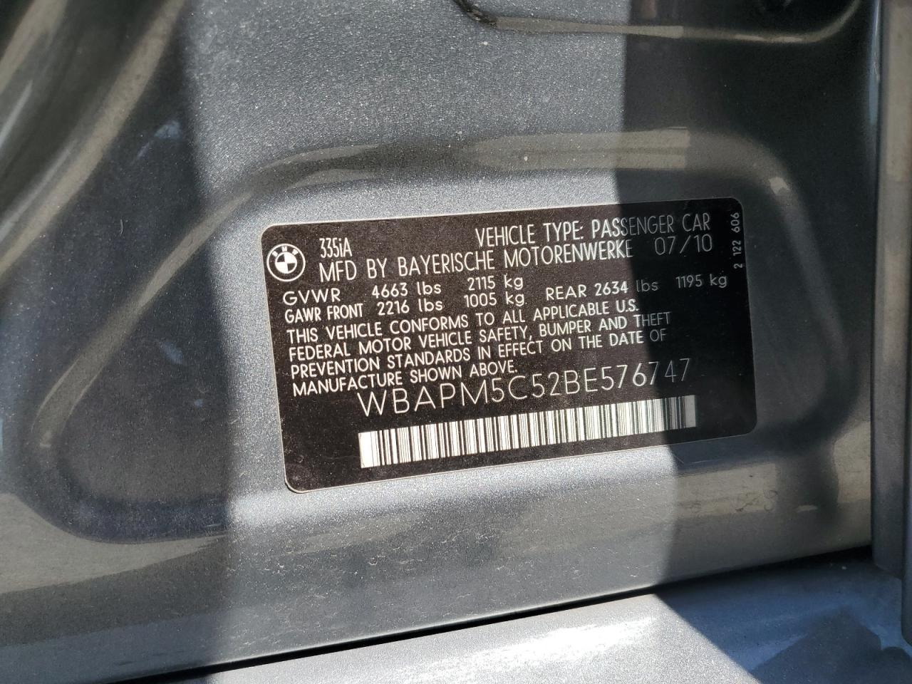 2011 BMW 335 i