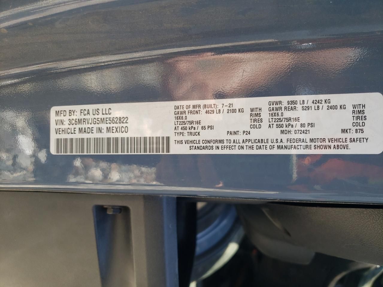 2021 Dodge RAM Promaster 3500 3500 High