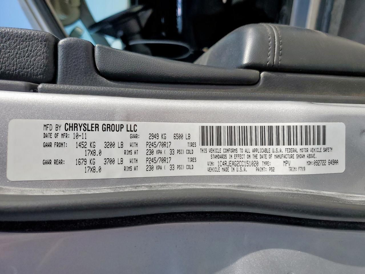 2012 Jeep Grand Cherokee Laredo