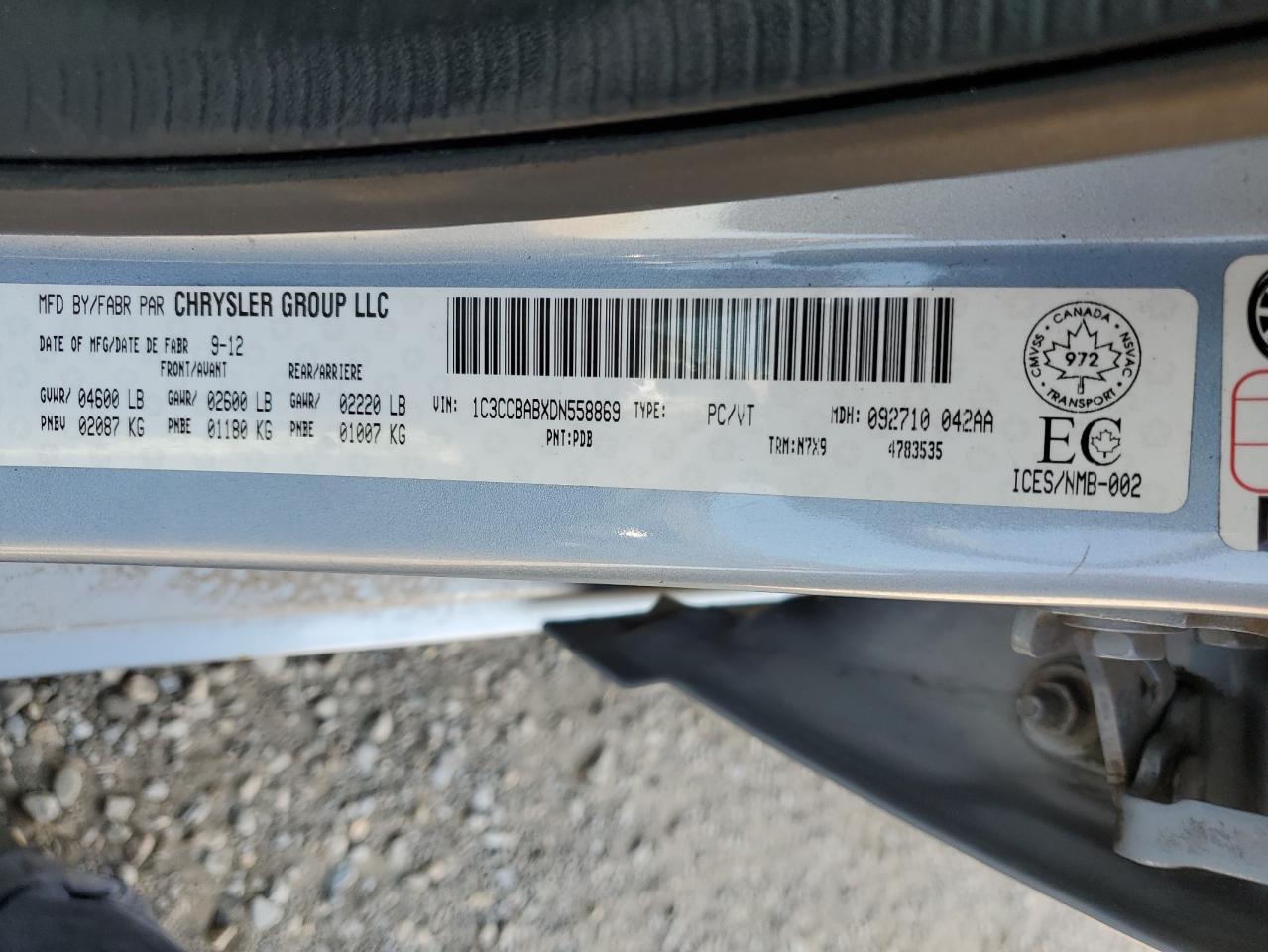 2013 Chrysler 200 lx