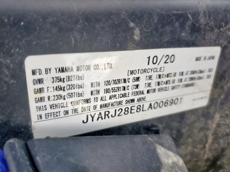 2020 Yamaha YZFR6