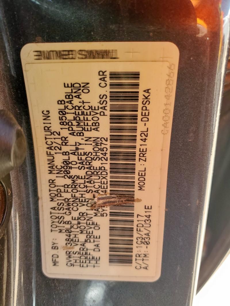 2013 Toyota Corolla Base