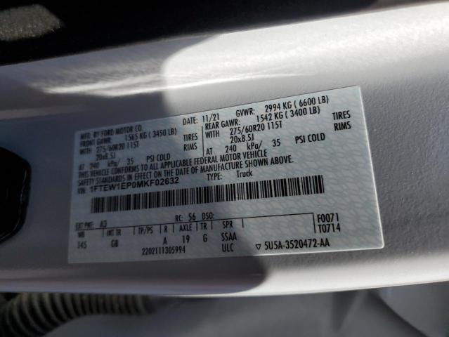 2021 Ford F150 Supercrew