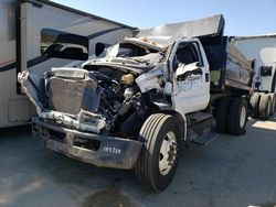 Salvage trucks for sale at Van Nuys, CA auction: 2017 Ford F750 Super Duty